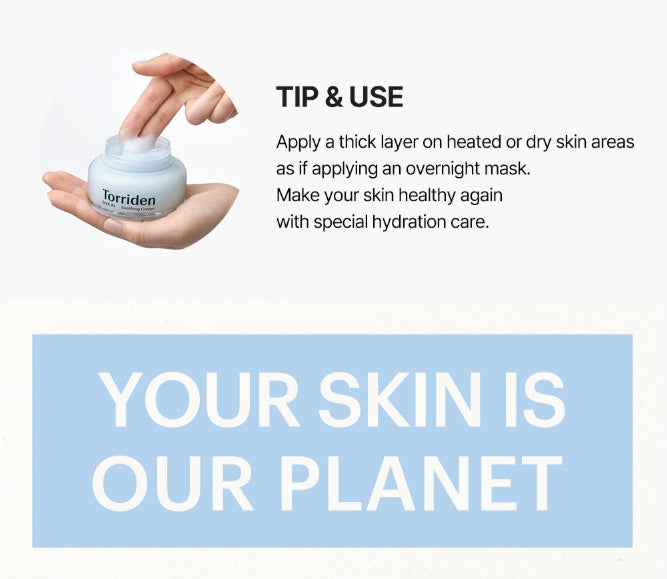 Torriden Dive-In Low Molecular Hyaluronic Acid Soothing Cream (100ml)