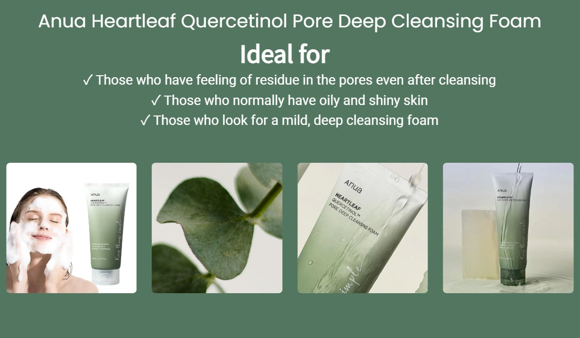 Anua Heartleaf Quercetinol Pore Deep Cleansing Foam 150ml