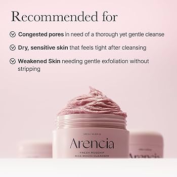 Arencia Rosehip Rice Mochi Cleanser (120g)