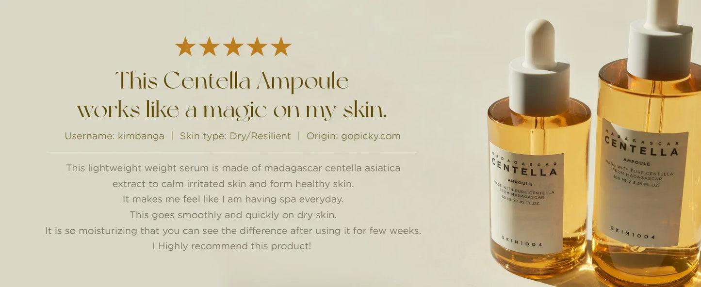 SKIN1004 Madagascar Centella Asiatica Ampoule Facial Serum 100ml