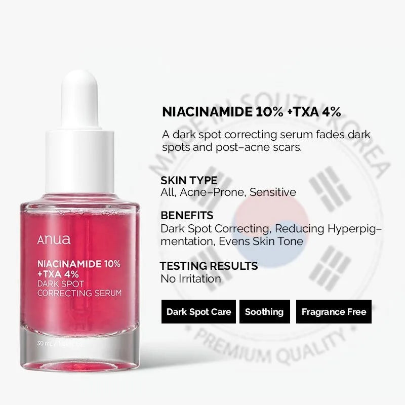 ANUA Whitening Booster Set – Niacinamide 10% + TXA + Peach 70 Niacin Serum