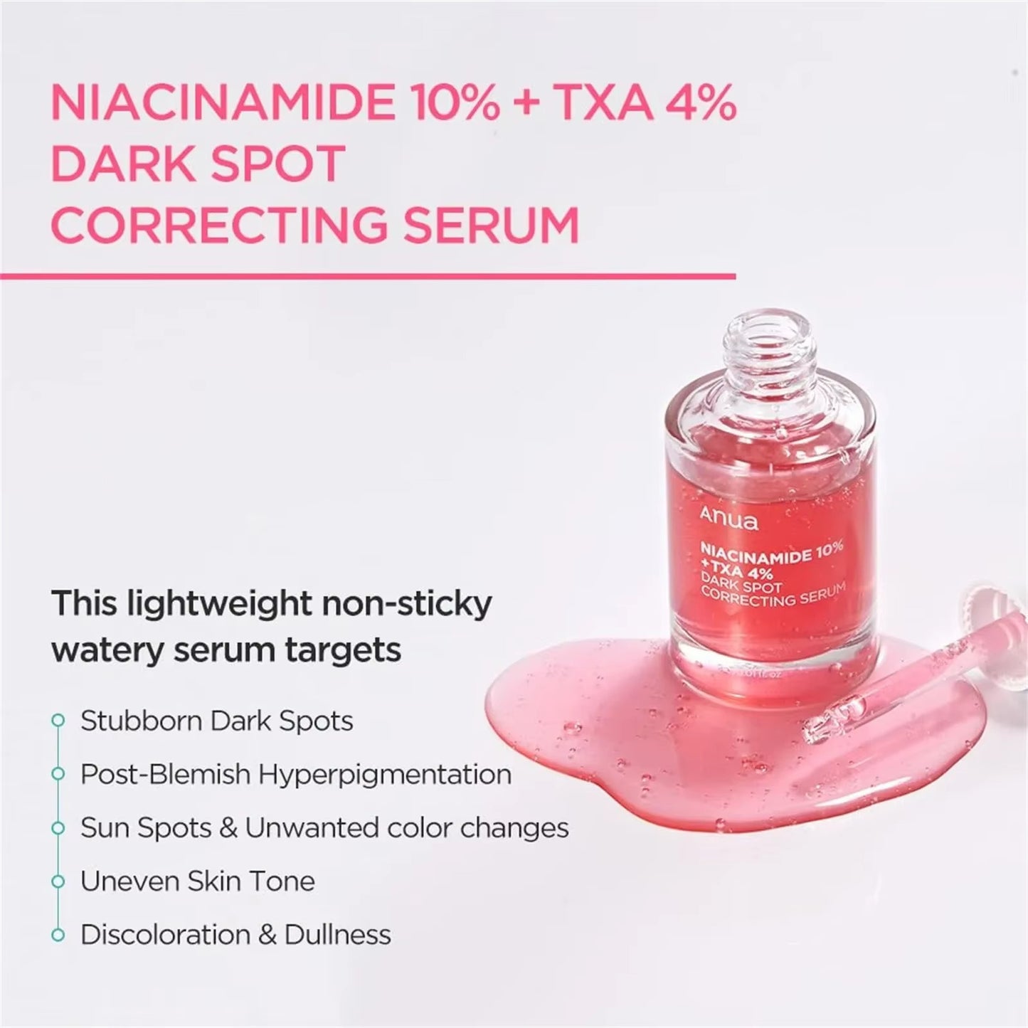 ANUA Whitening Booster Set – Niacinamide 10% + TXA + Peach 70 Niacin Serum