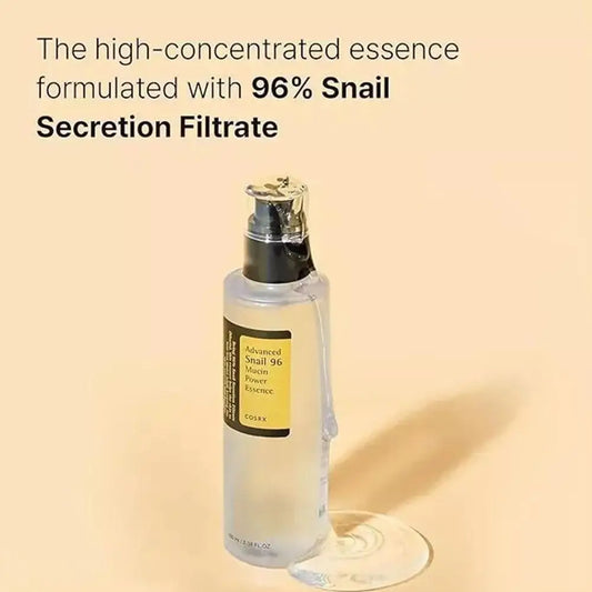 COSRXㅣ Snail Mucin 96% Korean Facial Essence | Anti-Aging, Fine Line Fading & Firming