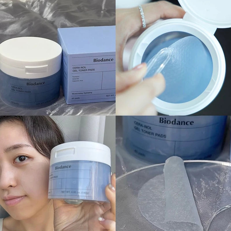BIODANCE Hydro Cera-Nol & Bio Collagen Gel Toner Pads 60P