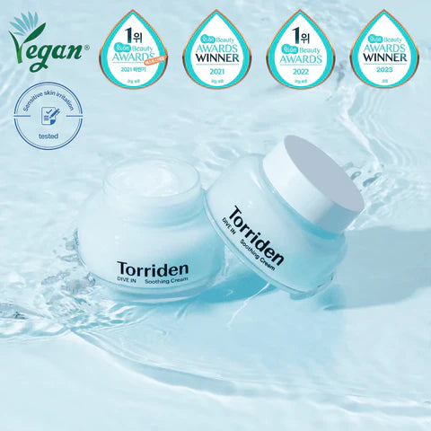 Torriden Dive-In Low Molecular Hyaluronic Acid Soothing Cream (100ml)