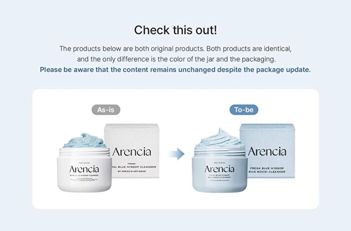Arencia Blue Hyssop Rice Mochi Cleanser 120g