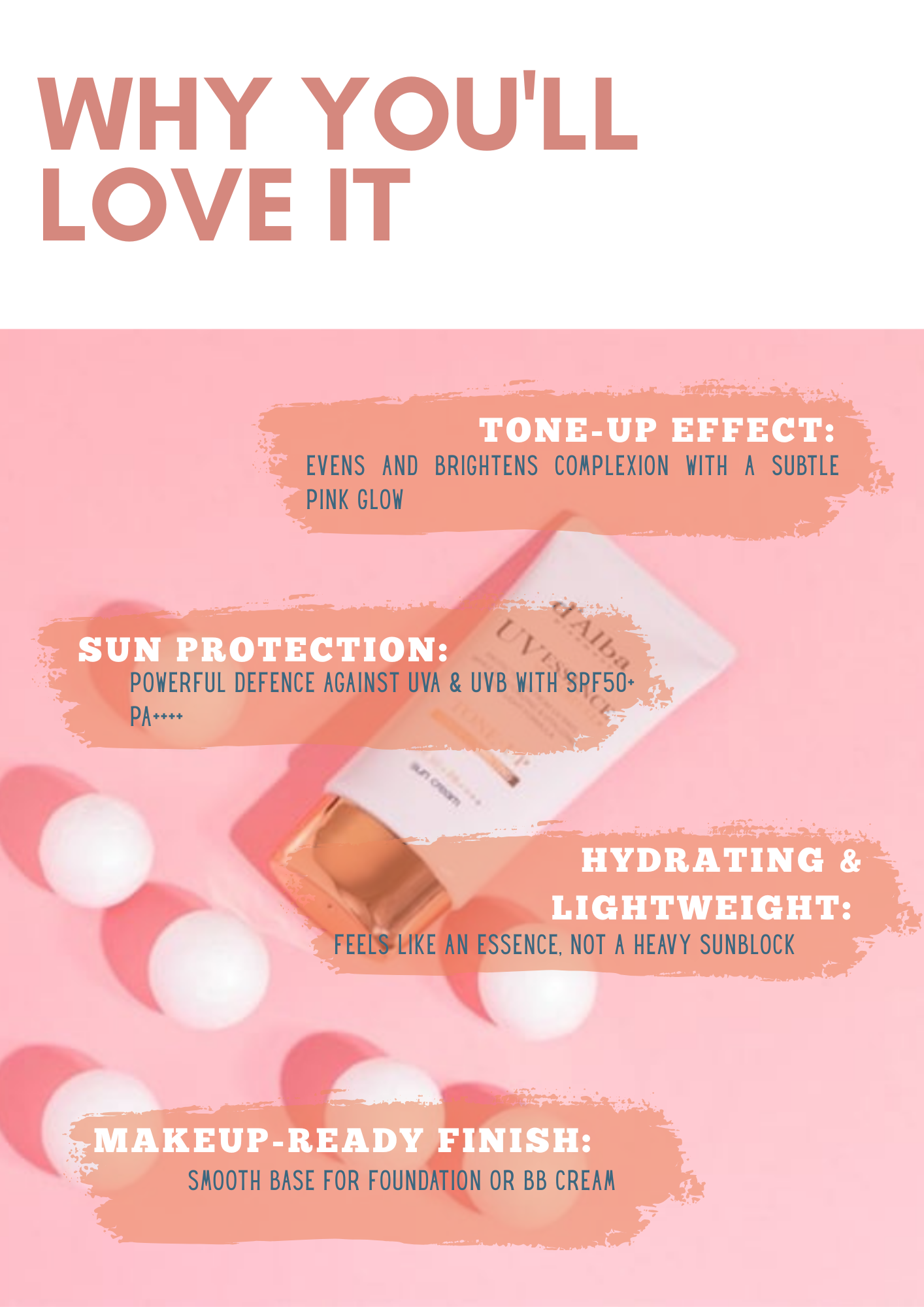 d'Alba Waterfull Tone-Up Sun Cream 50mL