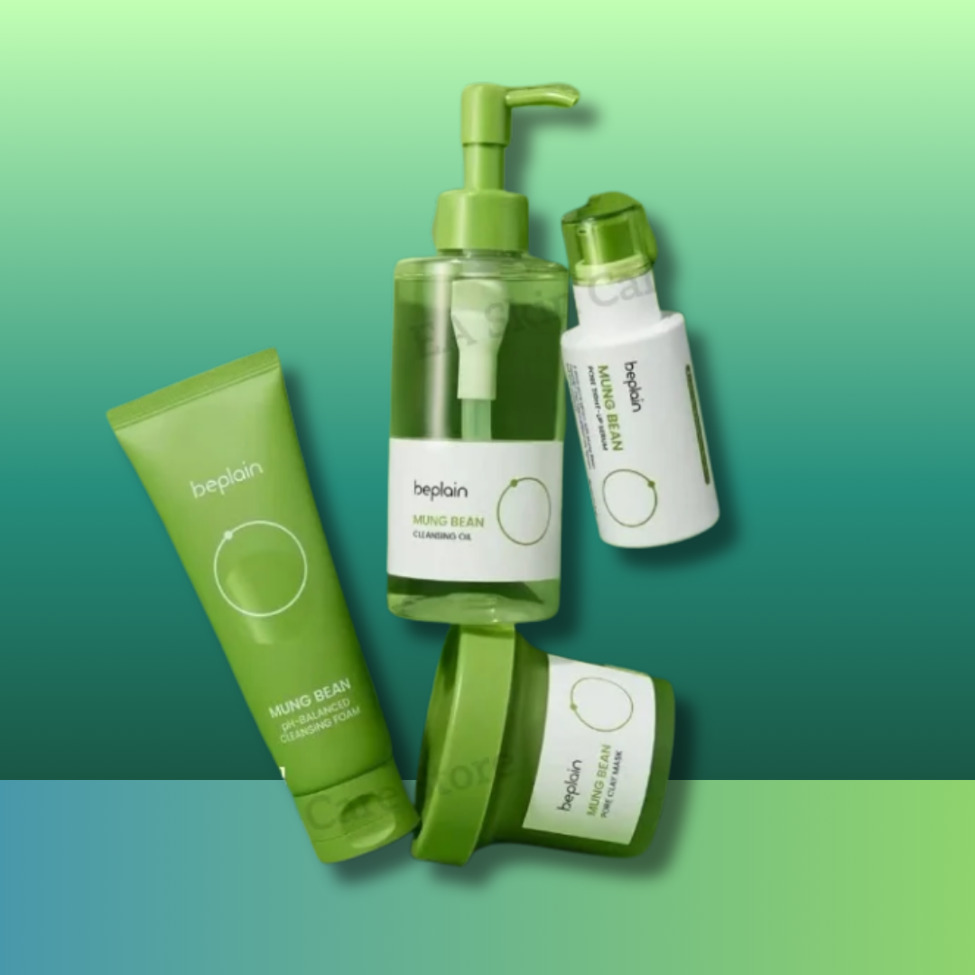 beplain Mung Bean 4-Step Skincare Set