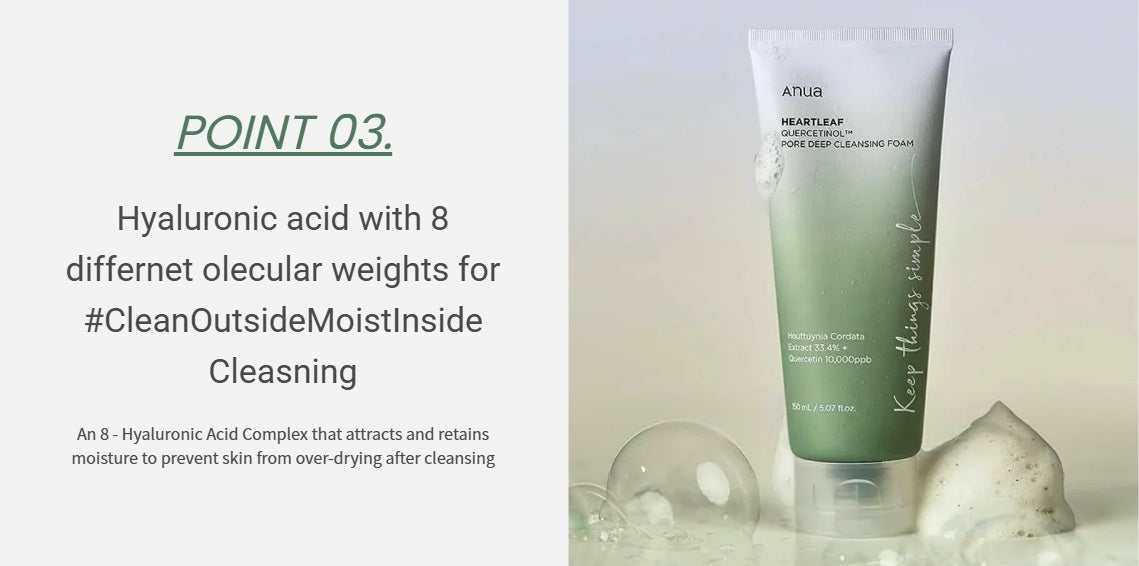 Anua Heartleaf Quercetinol Pore Deep Cleansing Foam 150ml