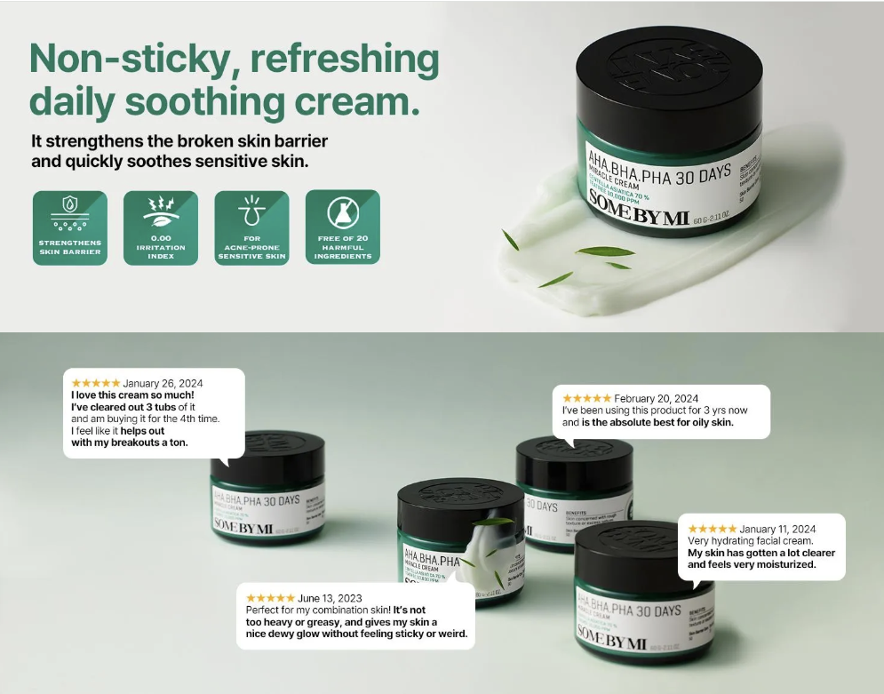 SOME BY MI AHA.BHA.PHA 30 Days Miracle Cream 60g