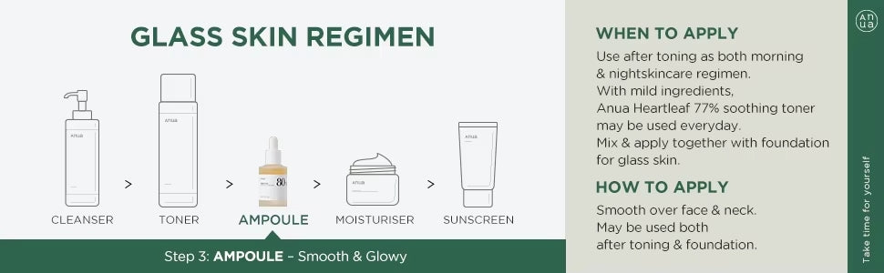 Anua Heartleaf 80% Soothing Ampoule 30mL