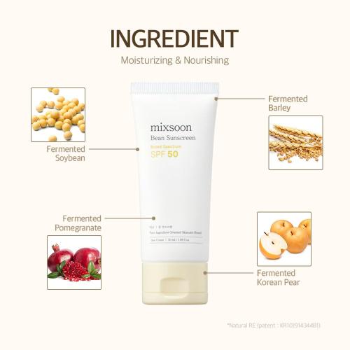 Mixsoon bean sunscreen spf 50 (50ml)
