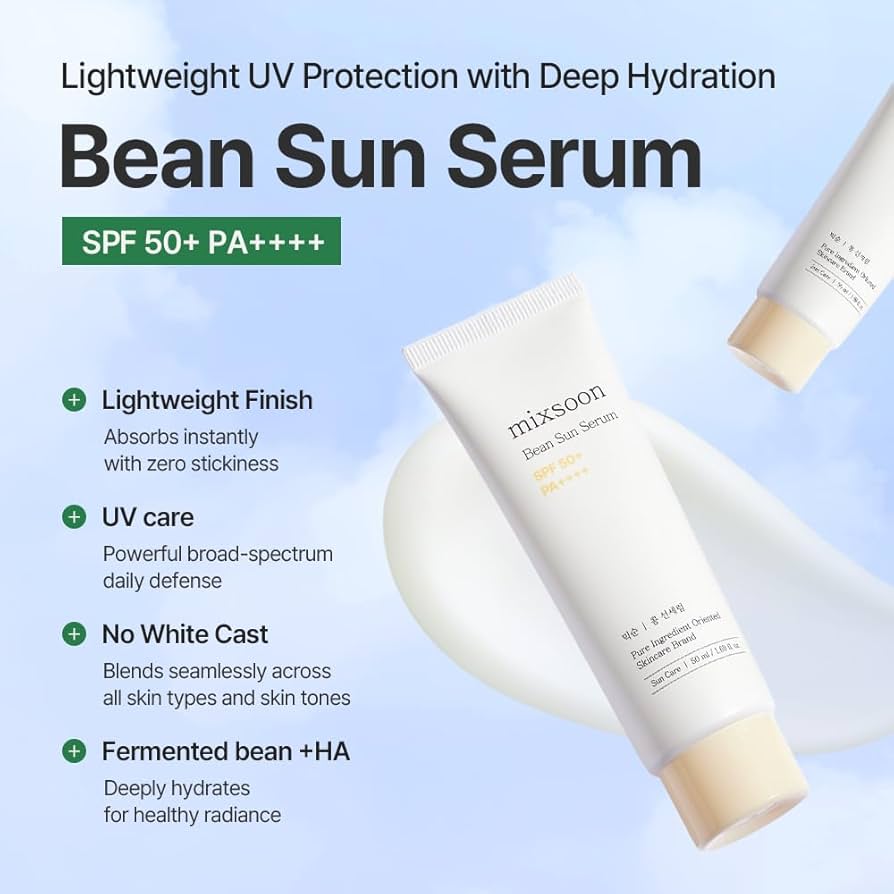 Mixsoon bean sunscreen spf 50 (50ml)