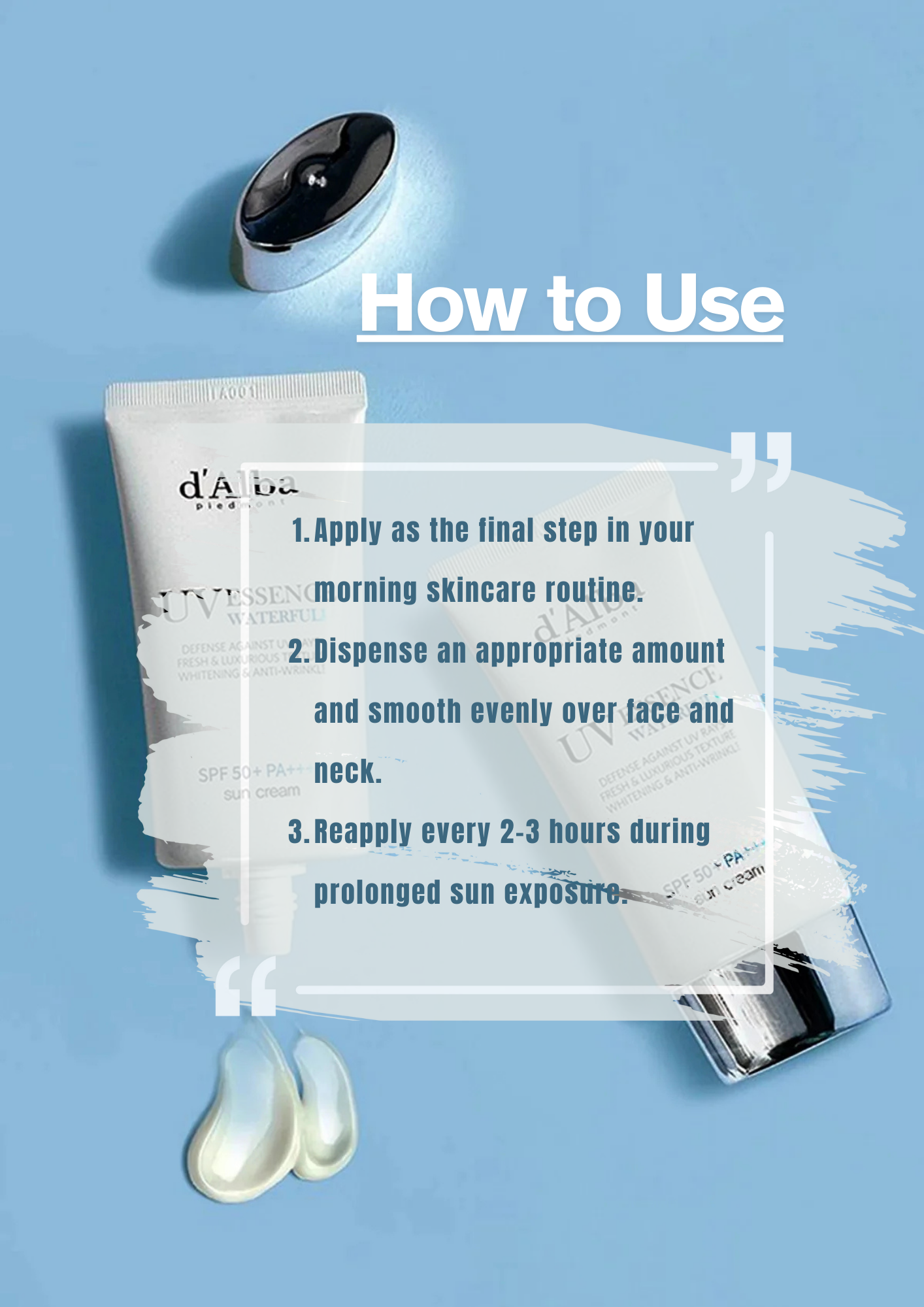 d'Alba Waterfull Essence Sun Cream 50ml