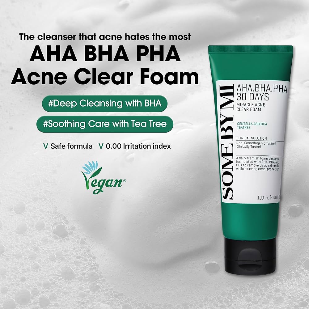 SOME BY MI AHA.BHA.PHA 30 Days Miracle Acne Clear Foam 100ml