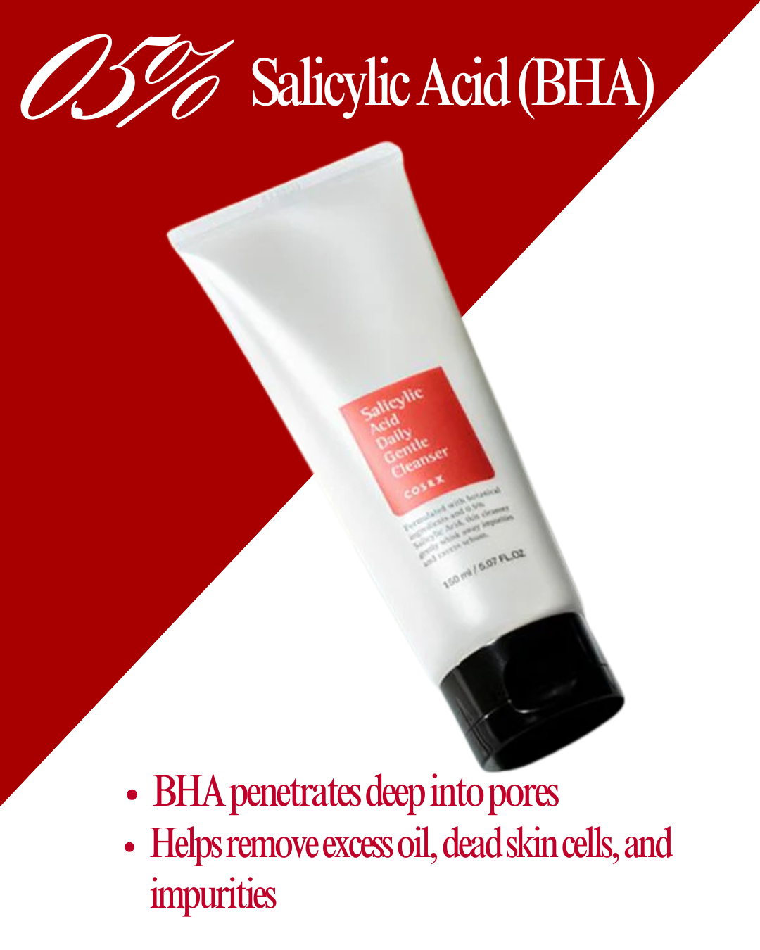 COSRX Salicylic Acid Daily Gentle Cleanser 150ml