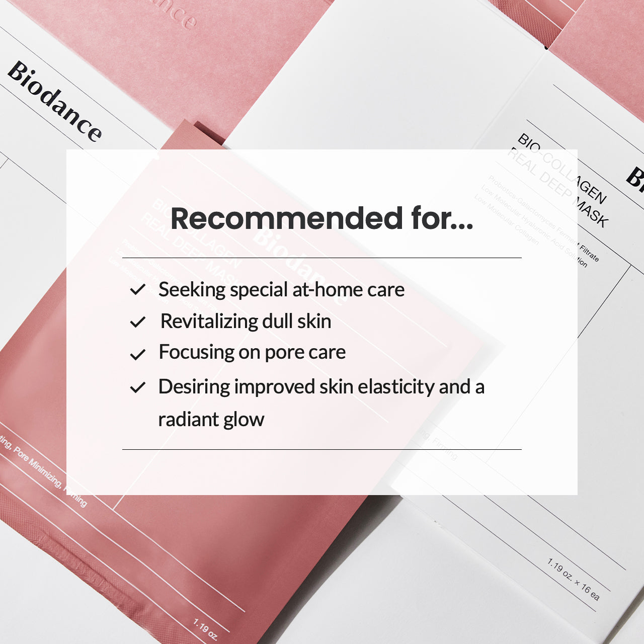 BIODANCE Bio-Collagen & Hydro Cera-Nol Real Deep Mask Sheet 4P