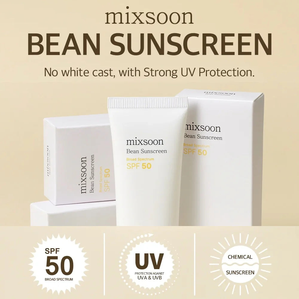 Mixsoon bean sunscreen spf 50 (50ml)
