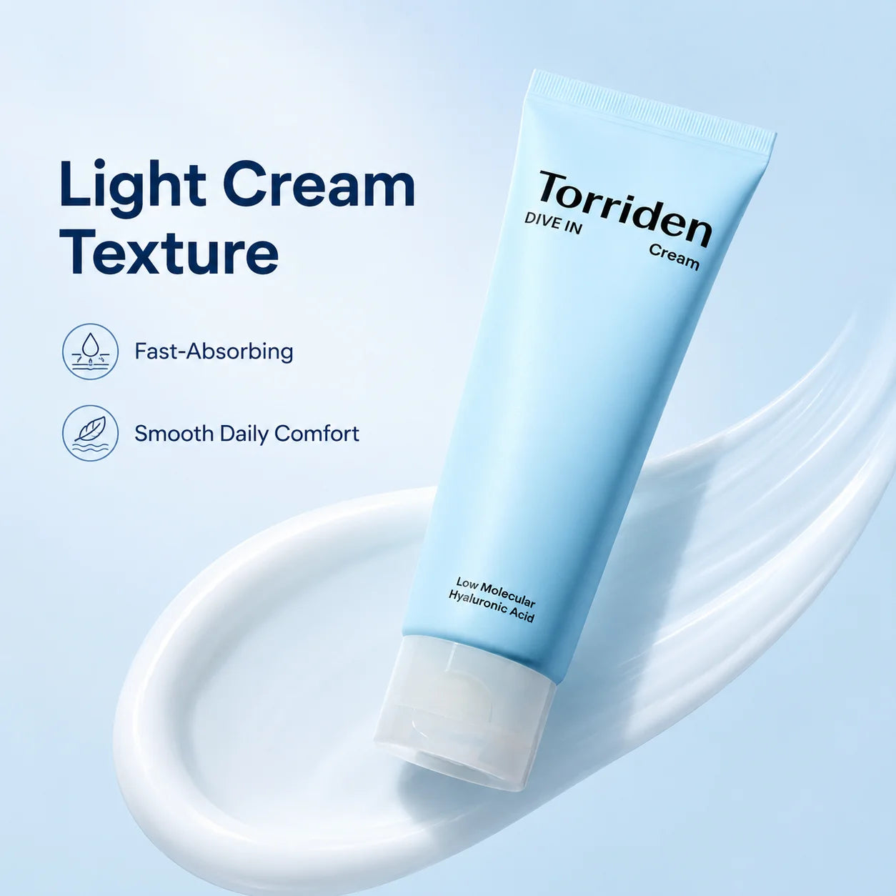 Torriden Dive-In Cream Low Molecular Hyaluronic Acid with Sh-EGF 80mL