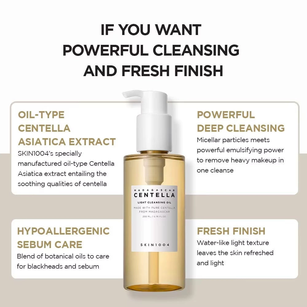 SKIN1004 Madagascar Centella Light Cleansing Oil 200ml