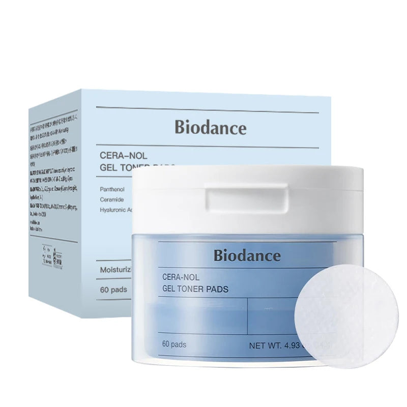 BIODANCE Hydro Cera-Nol & Bio Collagen Gel Toner Pads 60P