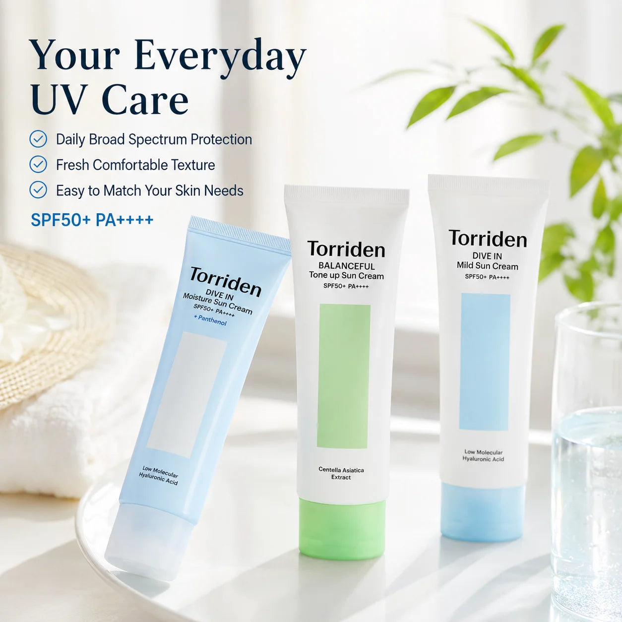 Torriden Dive In Moisture Sun Cream 60ml (3 Types)