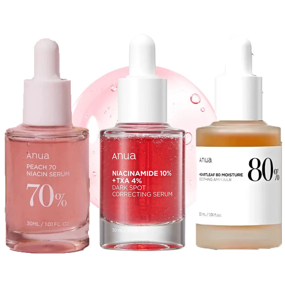 ANUA All-in-One Brightening & Soothing Skincare Set (6-Step Routine)