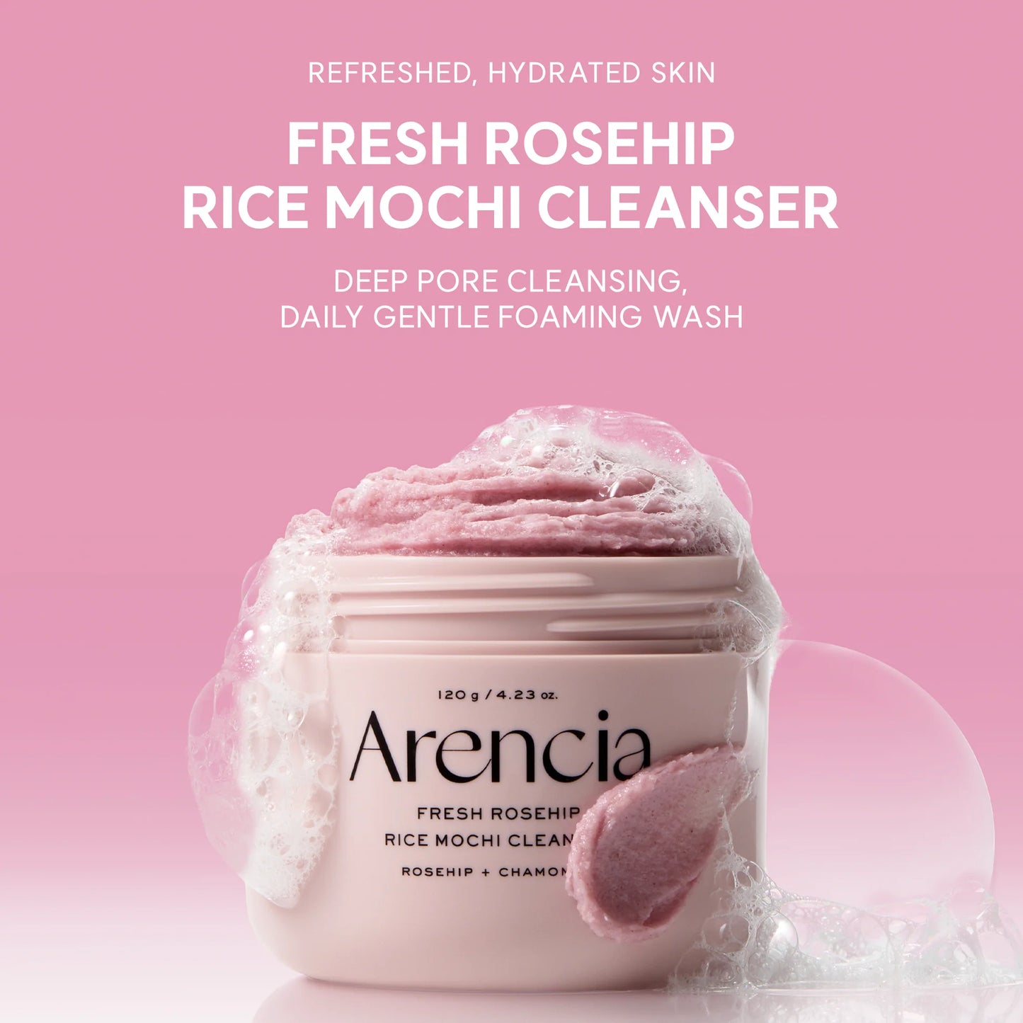 Arencia Rosehip Rice Mochi Cleanser (120g)