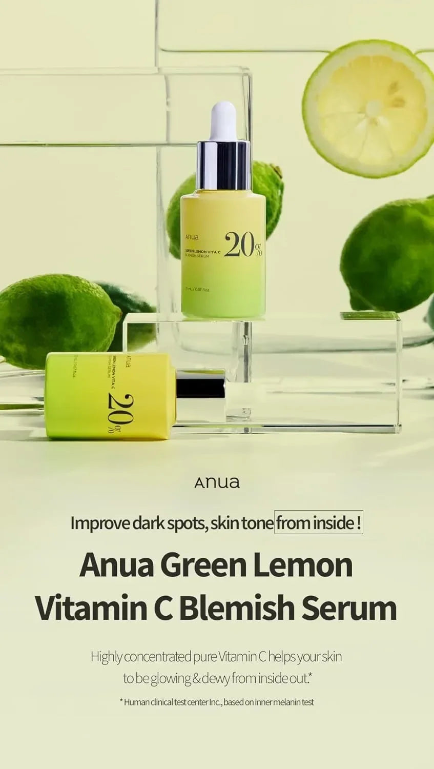 Anua Green Lemon Vita-C Blemish Serum 20ml