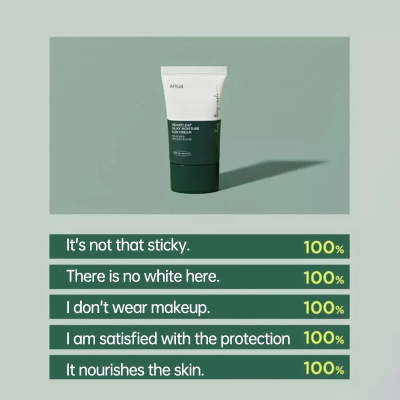 Anua Heartleaf Silky Moisture Sun Cream SPF50+ PA++++ 50ml