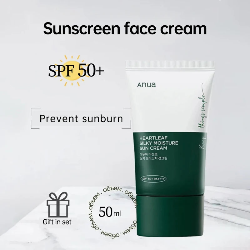 Anua Heartleaf Silky Moisture Sun Cream SPF50+ PA++++ 50ml
