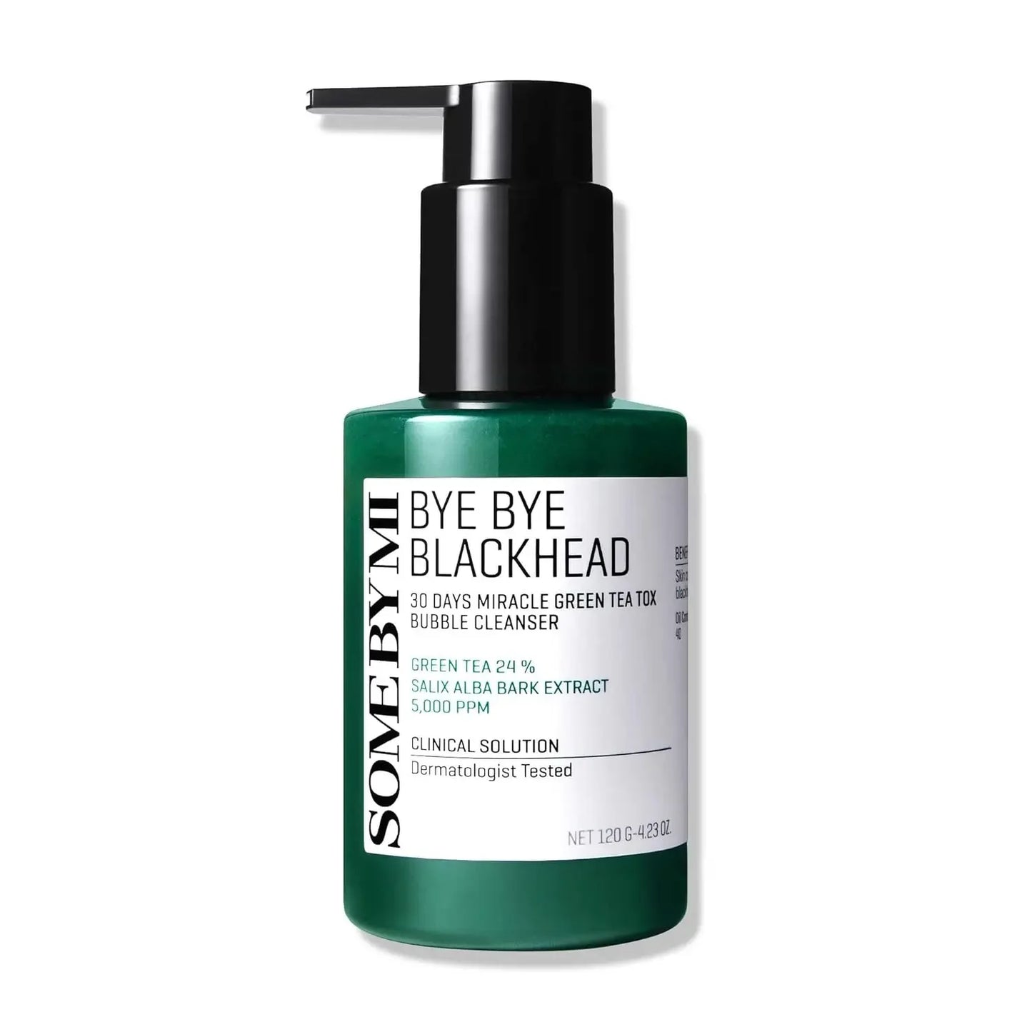 SOME BY MI Bye Bye Black head 30 Days Miracle Green Tea Tox Bubble Cleanser 120g