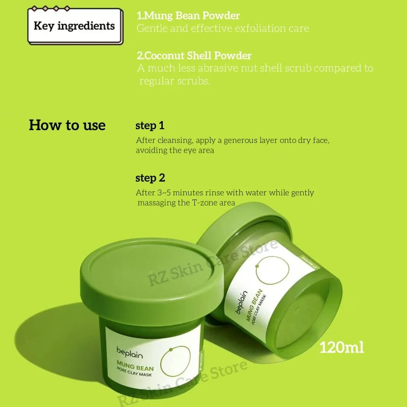 beplain Mung Bean Pore Tight-Up Duo Set