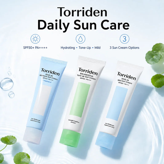 Torriden Dive In Moisture Sun Cream 60ml (3 Types)