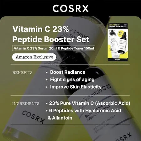 COSRX Triple Radiance & Firming Serum Set (Vitamin C + Peptide + Snail Essence)